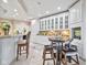 Kitchen boasts an island with seating and built-in media niche at 8292 S State Road 39 S Rd, Clayton, IN 46118
