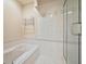 Bathroom with built-in shelving, a bathtub and a separate shower at 8292 S State Road 39 S Rd, Clayton, IN 46118