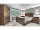 Bedroom with queen bed, built-in wardrobe, and window at 2705 S 975 E, Zionsville, IN 46077