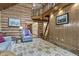 Open living room with loft and stone fireplace at 2705 S 975 E, Zionsville, IN 46077