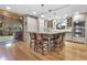 Modern kitchen with an island and wooden cabinetry at 2705 S 975 E, Zionsville, IN 46077