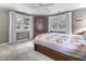 Bedroom with a queen-size bed and built-in wardrobe at 2705 S 975 E, Zionsville, IN 46077