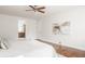 Bright bedroom with hardwood floors and access to a private bathroom at 8235 Ridge Valley Ct, Indianapolis, IN 46278