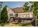 House back with deck and retaining walls at 8235 Ridge Valley Ct, Indianapolis, IN 46278