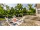 Multi-level deck overlooking a wooded area at 8235 Ridge Valley Ct, Indianapolis, IN 46278