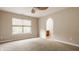 Bedroom with carpet, ceiling fan, and window blinds at 8235 Ridge Valley Ct, Indianapolis, IN 46278