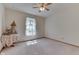 Bright bedroom with carpeted floors and window at 8157 Center Lake Rd, Nineveh, IN 46164