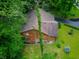 Aerial view of house nestled in woods at 8157 Center Lake Rd, Nineveh, IN 46164