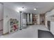 Unfinished basement with laundry area and extra storage at 8157 Center Lake Rd, Nineveh, IN 46164