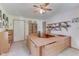 Spacious home office with built-in shelving and large desk at 8157 Center Lake Rd, Nineveh, IN 46164