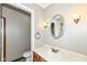 Small bathroom with toilet and vanity at 2719 E 28Th St, Indianapolis, IN 46218