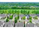 Aerial view of houses in a community next to a golf course at 15482 Bridgewater Club Blvd, Carmel, IN 46033