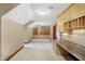 Bright home office featuring ample built-in storage at 15482 Bridgewater Club Blvd, Carmel, IN 46033