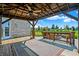 Relaxing pergola with ceiling fan and access to backyard at 2929 Post Oak Ct, Westfield, IN 46074