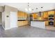 Modern kitchen featuring stainless steel appliances and light wood cabinets at 2929 Post Oak Ct, Westfield, IN 46074