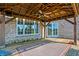 Covered deck with ceiling fan and built-in bar at 2929 Post Oak Ct, Westfield, IN 46074