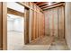 Unfinished basement area with framed walls at 2929 Post Oak Ct, Westfield, IN 46074