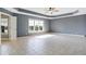 Large bedroom with tile floors, ceiling fan and window at 2929 Post Oak Ct, Westfield, IN 46074