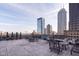 Spacious rooftop deck with city views and comfortable seating at 350 N Meridian St # A301, Indianapolis, IN 46204