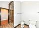 Bathroom with toilet, bidet, and large shower at 350 N Meridian St # A301, Indianapolis, IN 46204