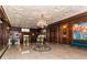 Elegant lobby with marble floors and crystal chandelier at 350 N Meridian St # A301, Indianapolis, IN 46204