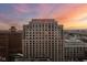 Conrad Hotel at sunset, high rise building at 1 N Illinois St # 2101, Indianapolis, IN 46204