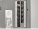 Electrical panel with labeled breakers and diagram at 220 Sanders St, Indianapolis, IN 46225
