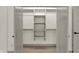 Spacious walk-in closet with custom shelving and hanging rods at 220 Sanders St, Indianapolis, IN 46225