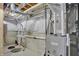 Unfinished basement with HVAC unit and plumbing at 220 Sanders St, Indianapolis, IN 46225