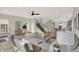 Open concept living room with a view of the kitchen and staircase at 220 Sanders St, Indianapolis, IN 46225