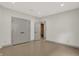 Unfinished basement with double doors and closet at 220 Sanders St, Indianapolis, IN 46225