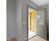 Interior view of front door with glass accents at 4513 Norwaldo Ave, Indianapolis, IN 46205