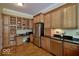 Well-equipped kitchen featuring ample cabinetry and granite countertops at 6470 Meridian Pkwy # Apt D, Indianapolis, IN 46220