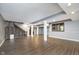 Spacious finished basement with LVP flooring and open layout at 6235 Johnson Rd, Indianapolis, IN 46220