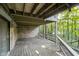 Spacious deck with wooded backdrop at 6235 Johnson Rd, Indianapolis, IN 46220