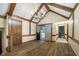 Bright entryway with hardwood floors and a chandelier at 6235 Johnson Rd, Indianapolis, IN 46220