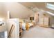 Charming attic bedroom with ensuite bathroom and skylights at 646 E 9Th St, Indianapolis, IN 46202