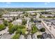 Aerial view of property and surrounding neighborhood, showing nearby amenities and transportation at 646 E 9Th St, Indianapolis, IN 46202