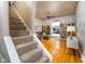 Stairs leading up to the second floor at 646 E 9Th St, Indianapolis, IN 46202