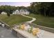 Enjoy the view from comfortable seating on a spacious concrete patio at 5181 S Poplar Dr, Columbus, IN 47201