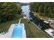 Stunning poolside view with lake access at 5181 S Poplar Dr, Columbus, IN 47201