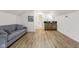 Cozy guest suite with kitchenette and comfortable sofa at 5181 S Poplar Dr, Columbus, IN 47201