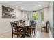 Finished basement dining area with table, chairs, and view of the pool at 5181 S Poplar Dr, Columbus, IN 47201