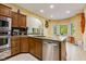 Modern kitchen with stainless steel appliances and granite countertops at 5181 S Poplar Dr, Columbus, IN 47201