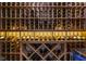 Custom-built wine cellar with numerous bottles on display at 5181 S Poplar Dr, Columbus, IN 47201