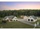 Aerial perspective of a property featuring two houses and a detached garage at 5181 S Poplar Dr, Columbus, IN 47201