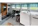 Laundry room with washer, dryer, and hair washing station at 5647 W Mooresville Rd, Indianapolis, IN 46221