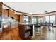 Gourmet kitchen with stainless steel appliances and granite countertops at 9088 Nautical Watch Dr, Indianapolis, IN 46236