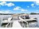 Spacious private dock with multiple boat slips at 9088 Nautical Watch Dr, Indianapolis, IN 46236