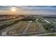 Aerial view of Mt Vernon North lots and homes under construction at 1678 Orchard Dr, Fortville, IN 46040
